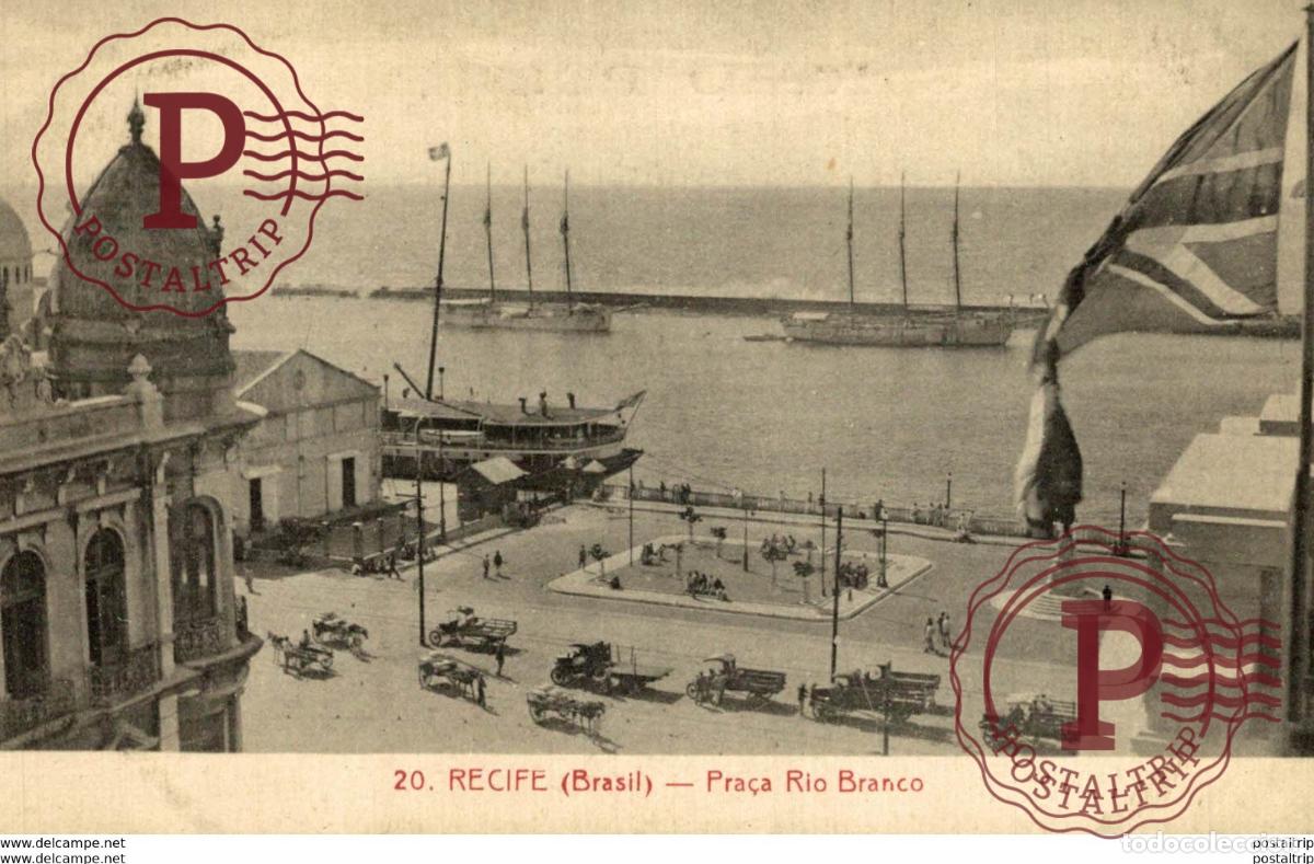 Postales: RECIFE PRACA RIO BRANCO BRASIL BRAZIL. - Foto 1