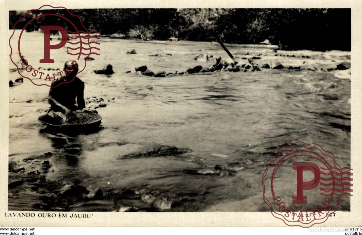 Postales: BRASIL. LAVANDO OURO EM JAURU - Foto 1