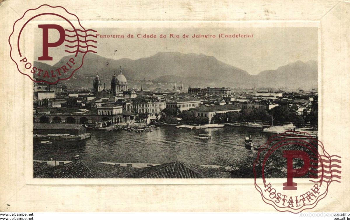 Postcards: BRASIL. Br&eacute;sil - PANORMA DA CIUDADE DO RIO DE JAINEIRO. CANDELARIA