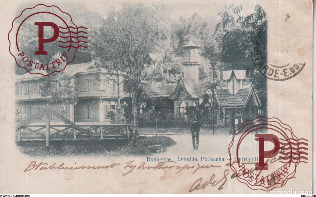 Postales: BRASIL. BRESIL - PETROPOLIS - Banheiros, Avenida Piabanha