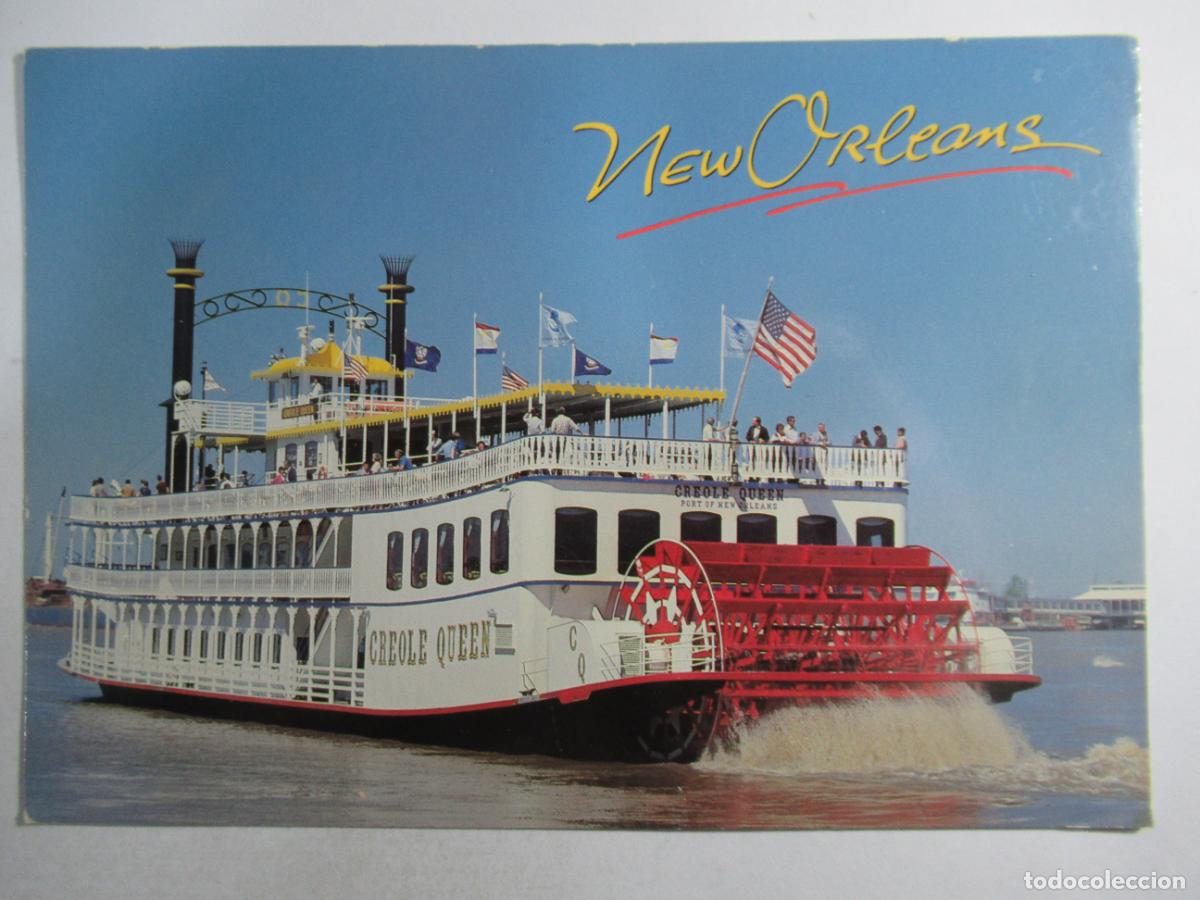 Postales: New Orleans - 16,8 x 11,8 cm. - S/C - Barco