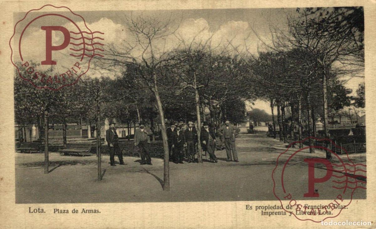Postales: CHILE. LOTA. PLAZA DE ARMAS. - Foto 1