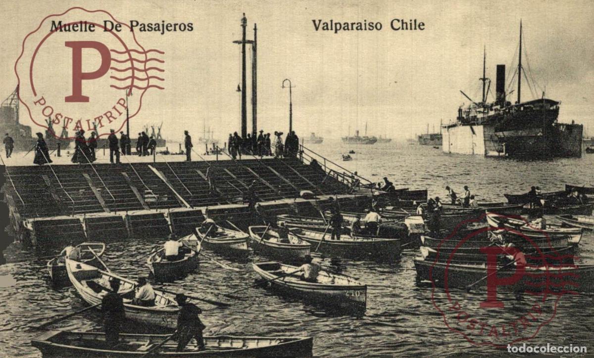 Postales: CHILE. Valparaiso, Muelle de Pasajeros - Foto 1