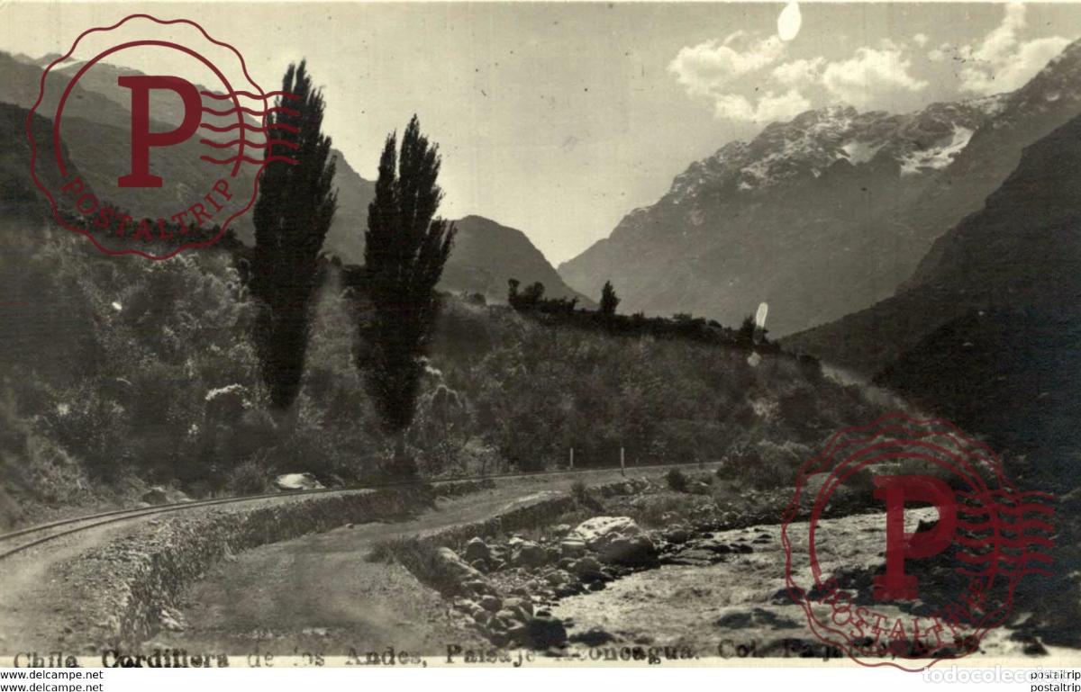 Postales: RPPC CORDILLERA DE LOS ANDES CHILE - Foto 1