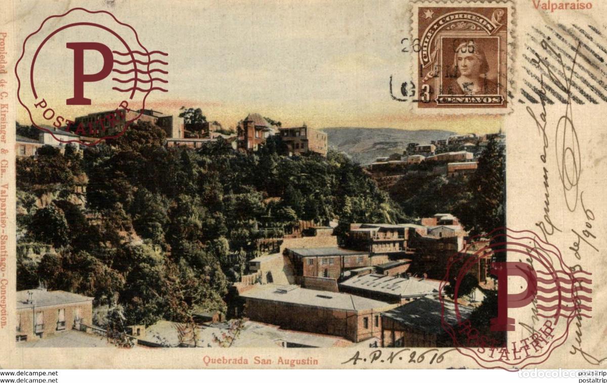 Postales: CHILE. VALPARAISO. QUEBRADA SAN AGUSTIN - Foto 1