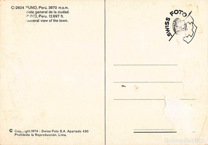 Postales: Postal de Puno (Per&uacute;) - Sin circular 1974 - Foto 3