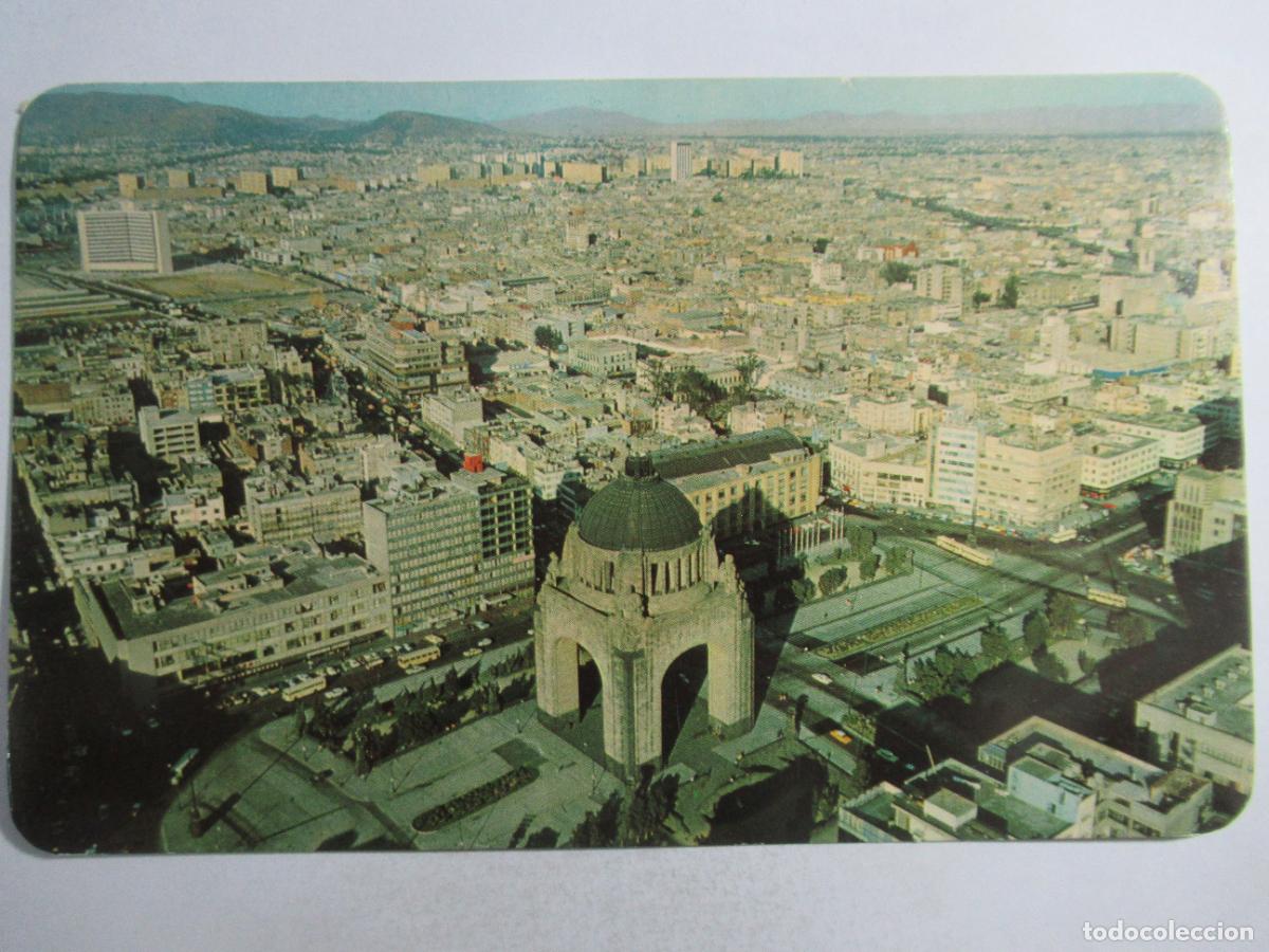 Postales: M&eacute;xico D.F. - Vista a&eacute;rea del Monumento a la Revoluci&oacute;n - Circulada