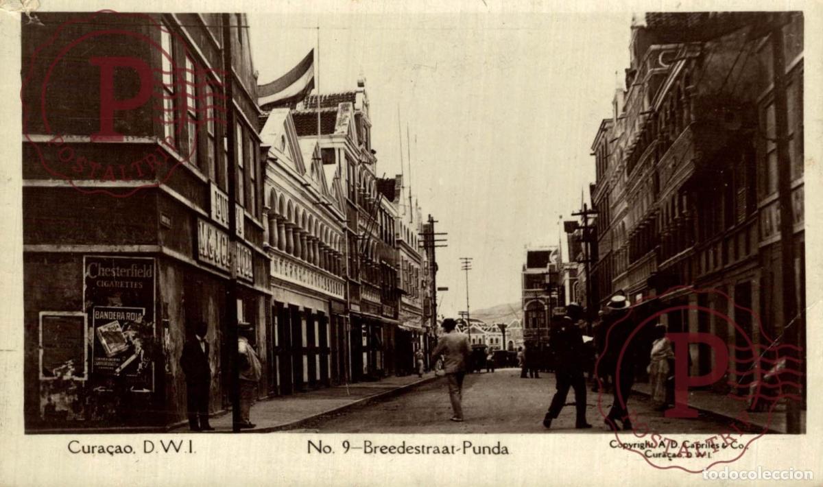 Postkarten: ANTILLAS. CURACAO NETHERLANDS ANTILLES. Breedestraat Punda