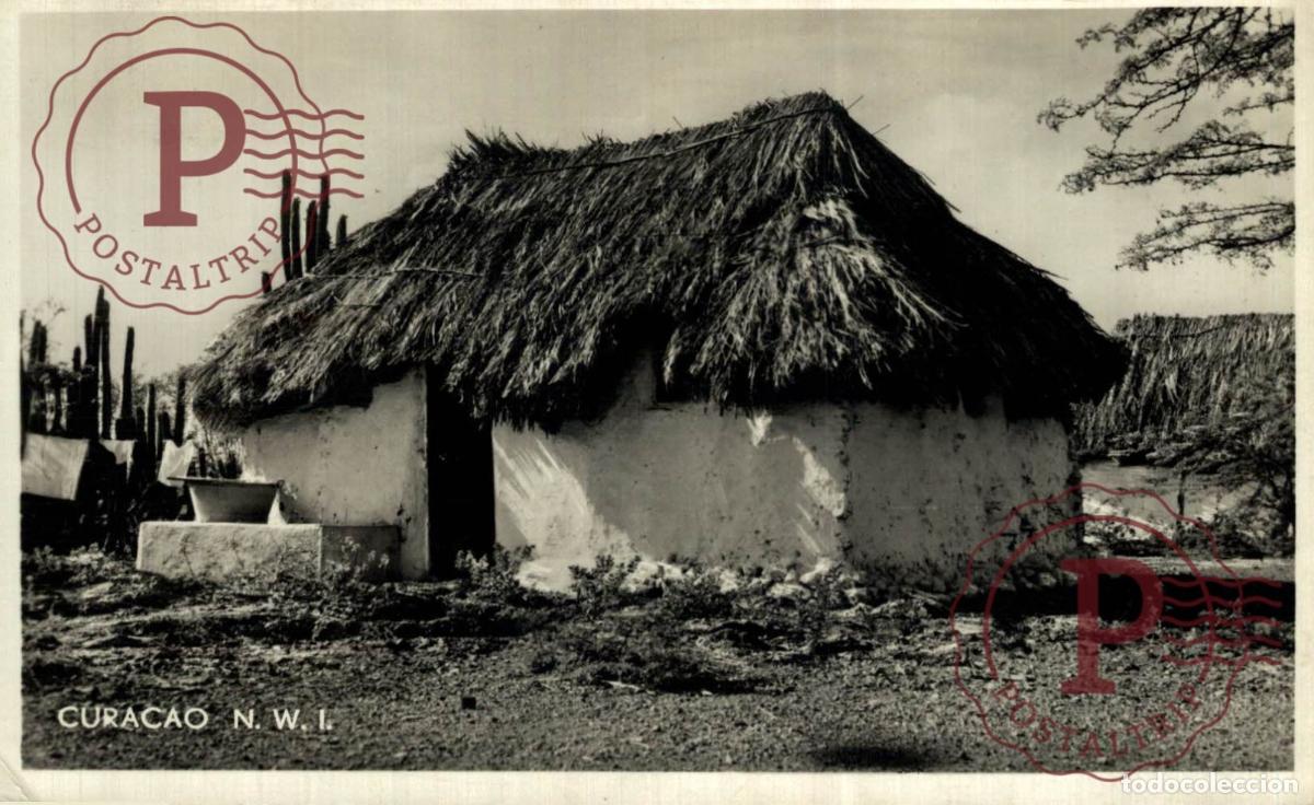 Postales: ANTILLAS. CURACAO NETHERLANDS ANTILLES. Old Native Cottage.