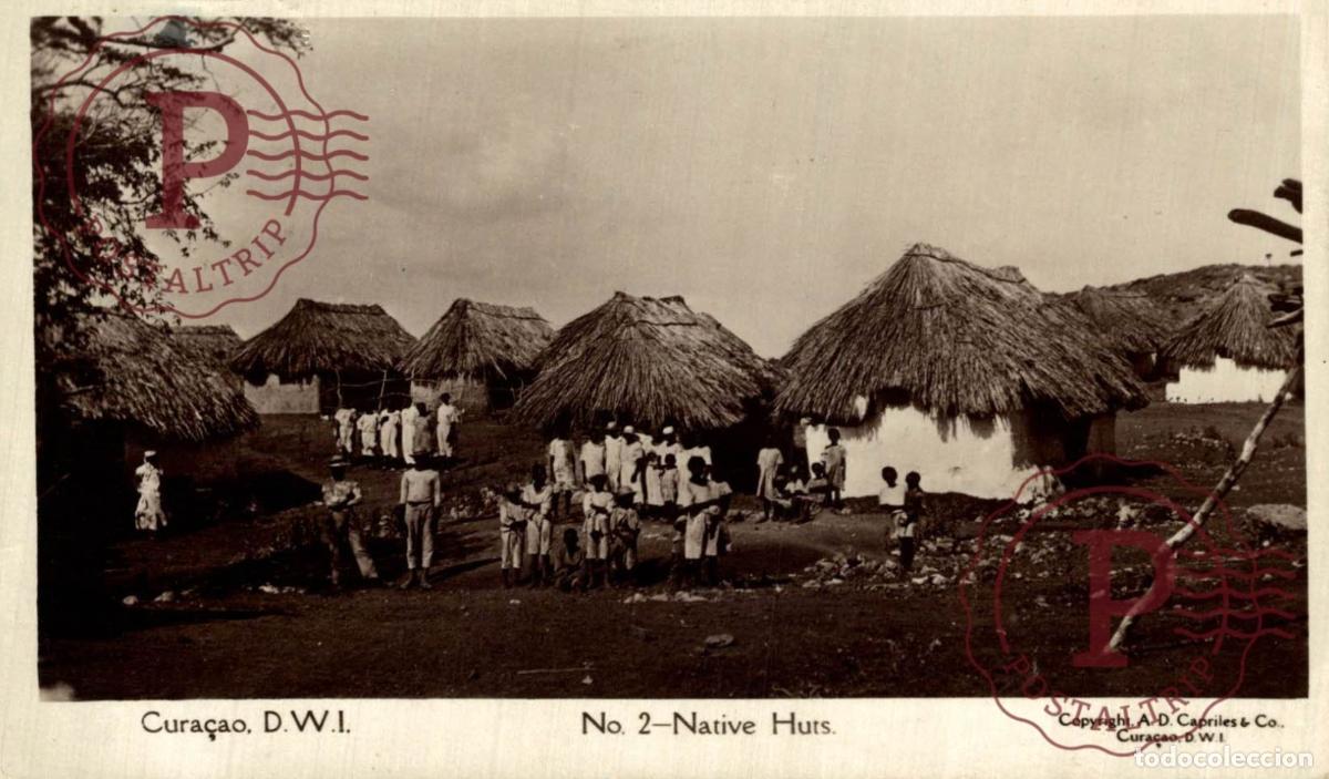 Postales: ANTILLAS. CURACAO NETHERLANDS ANTILLES. NATIVE HURS.