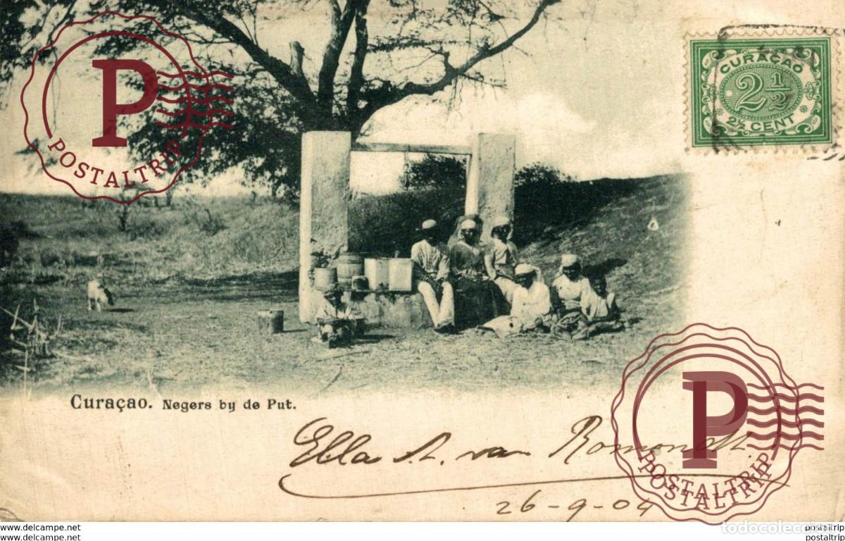 Postales: CURA&Ccedil;AO. NEGERS BY DE PUT - Foto 1