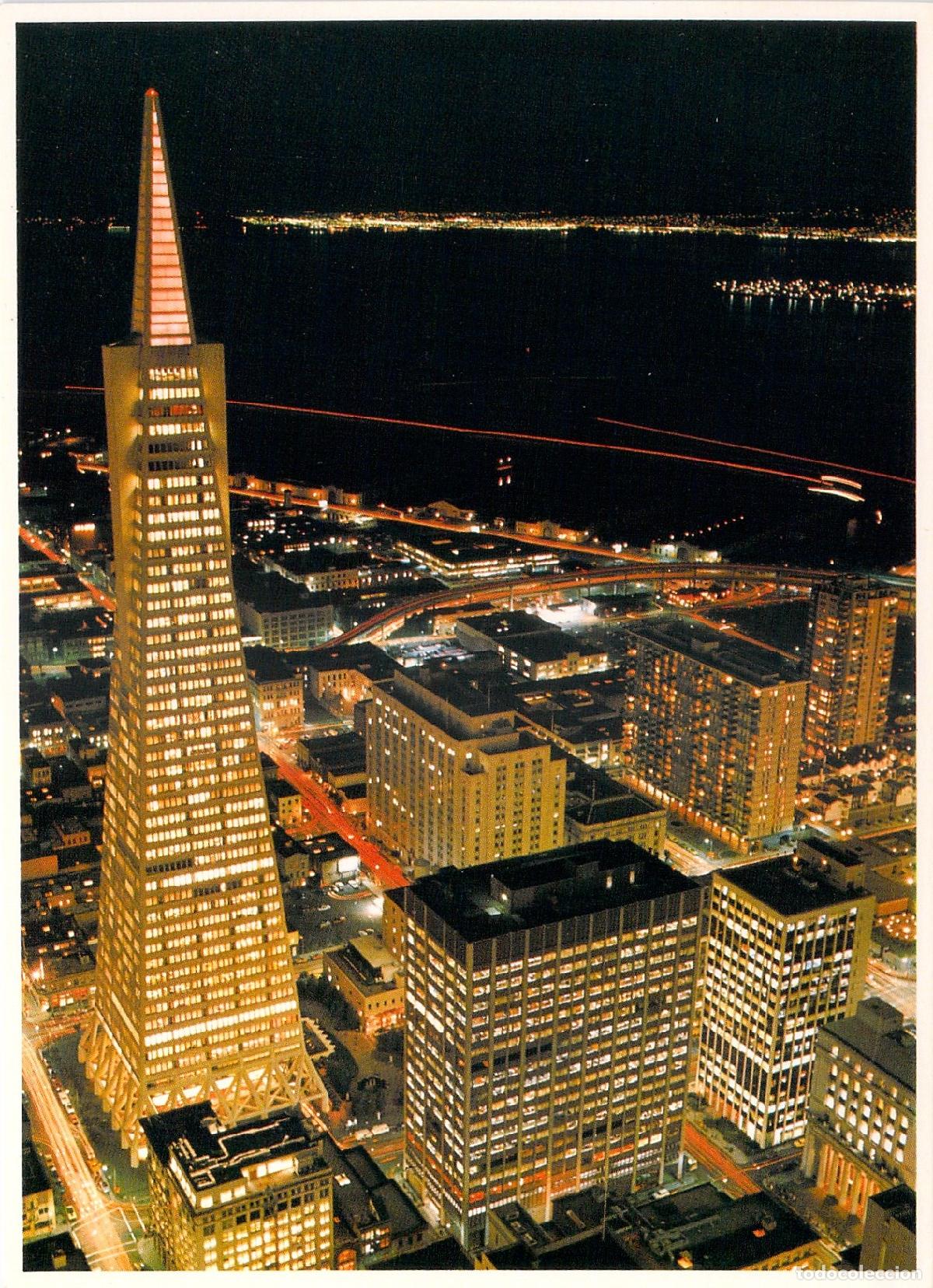 Postales: Postal Pir&aacute;mide Transamerica y Skyline de San Francisco