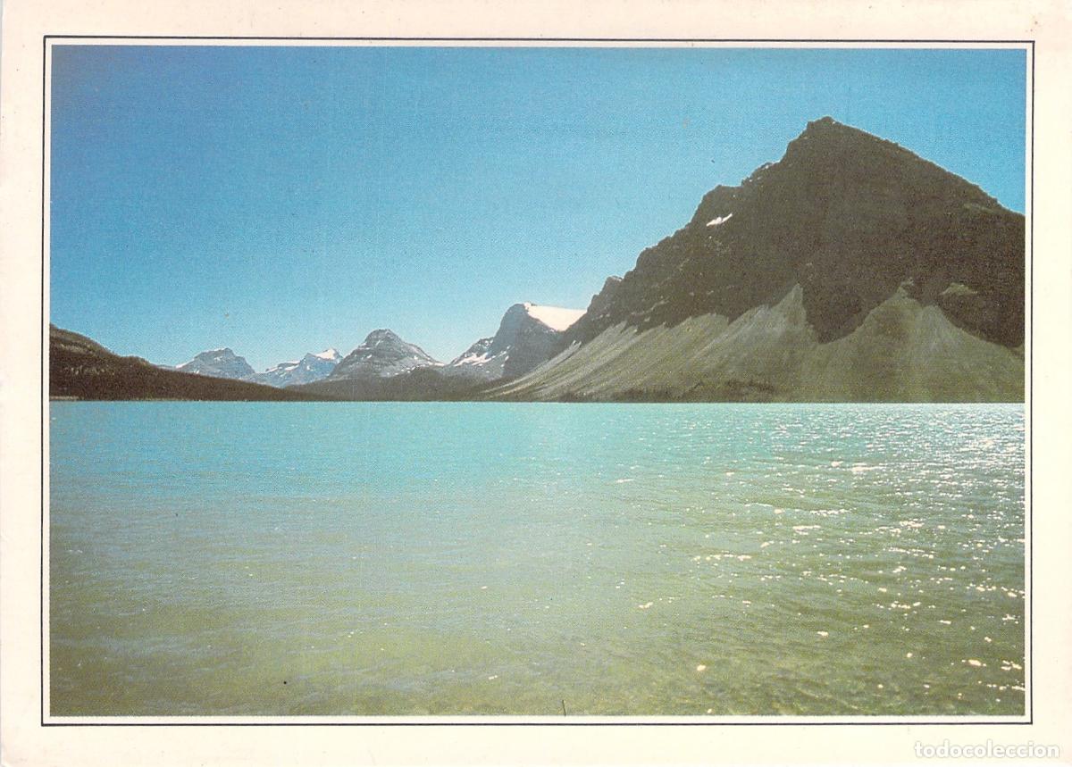 Postales: Postal del Lago Bow en las Monta&ntilde;as Rocosas de Alberta, Canad&aacute;