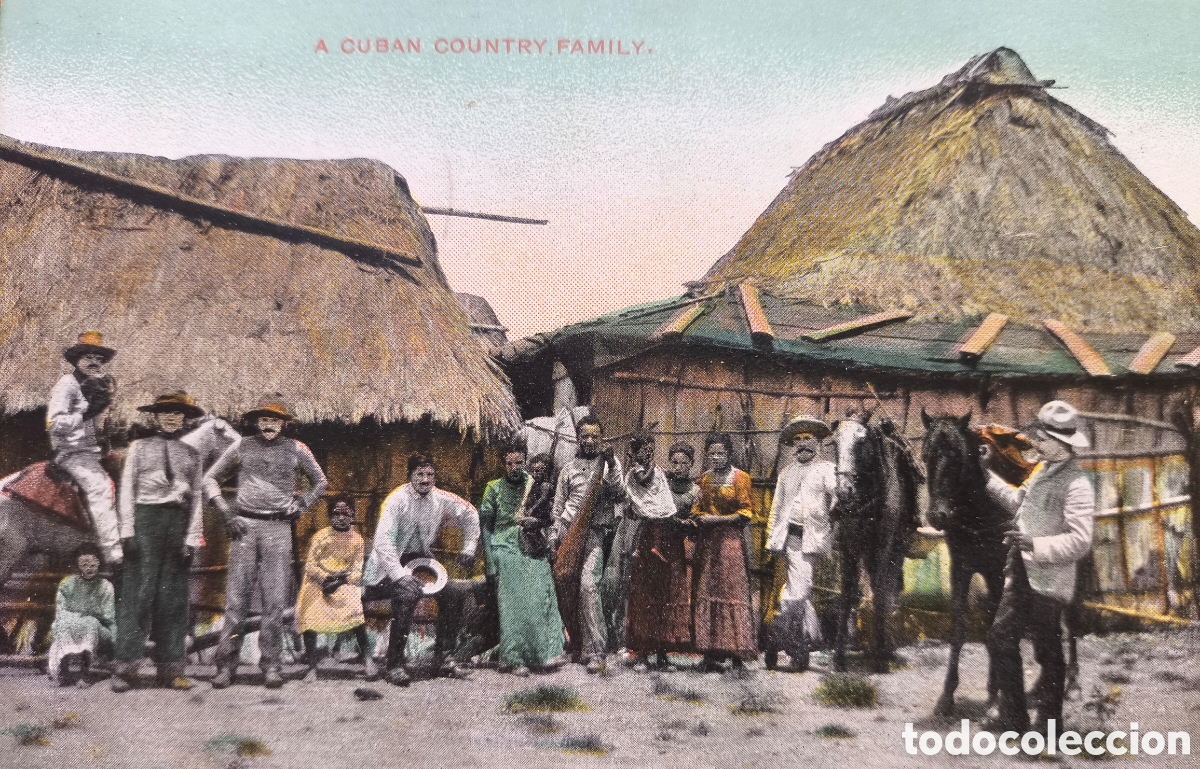 Postales: CUBA OLD POSTCARD CUBAN FAMILY ETNOGRAFIA ANTIGUA POSTAL CIRCULADA 1909
