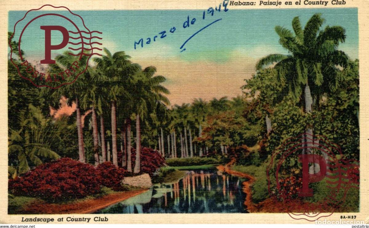 Postales: HABANA PAISAJE EN EL COUNTRY CLUB CUBA