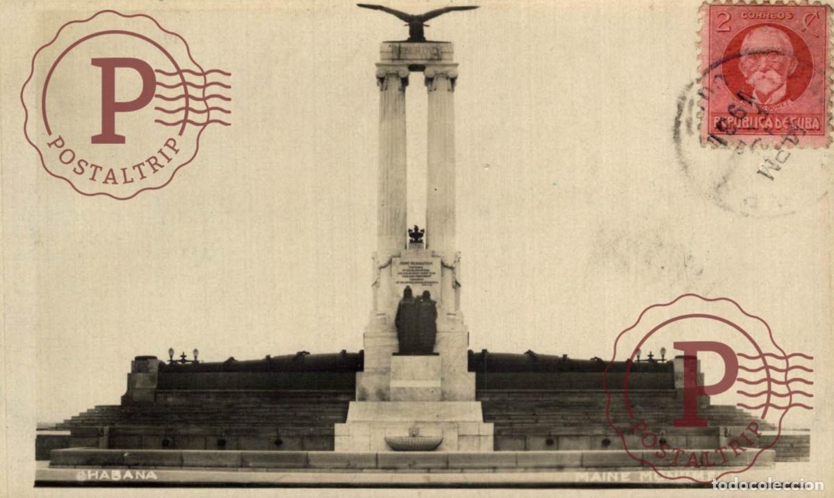 Postales: CUBA. HABANA. MONUMENTO A LA VOLADURA DEL MAINE. RPPC. FOTOGRAFICA