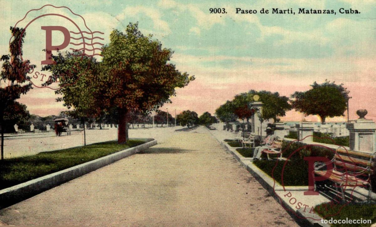 Postales: CUBA. MATANZAS. PASEO DE MARTI - Foto 1