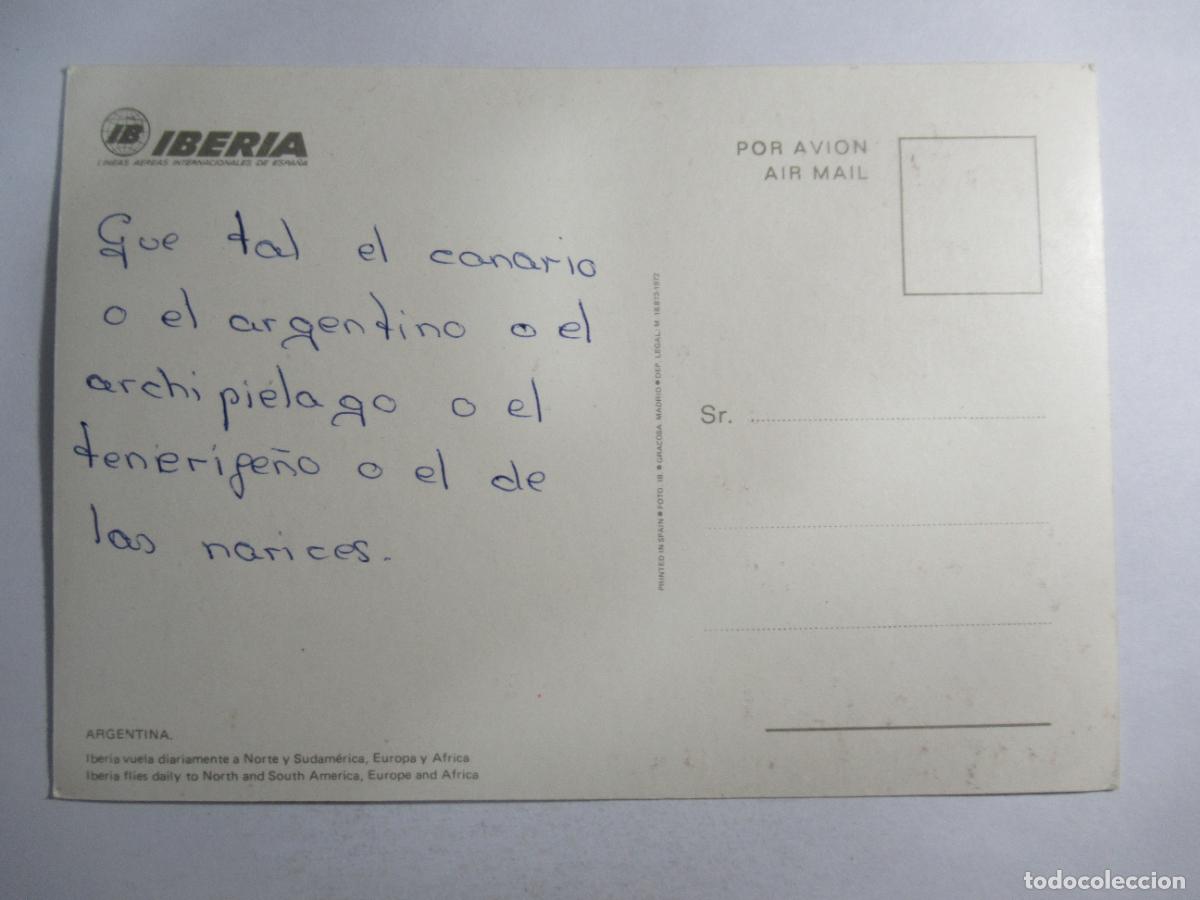 Postales: Argentina - Iberia - Escrita - Foto 2