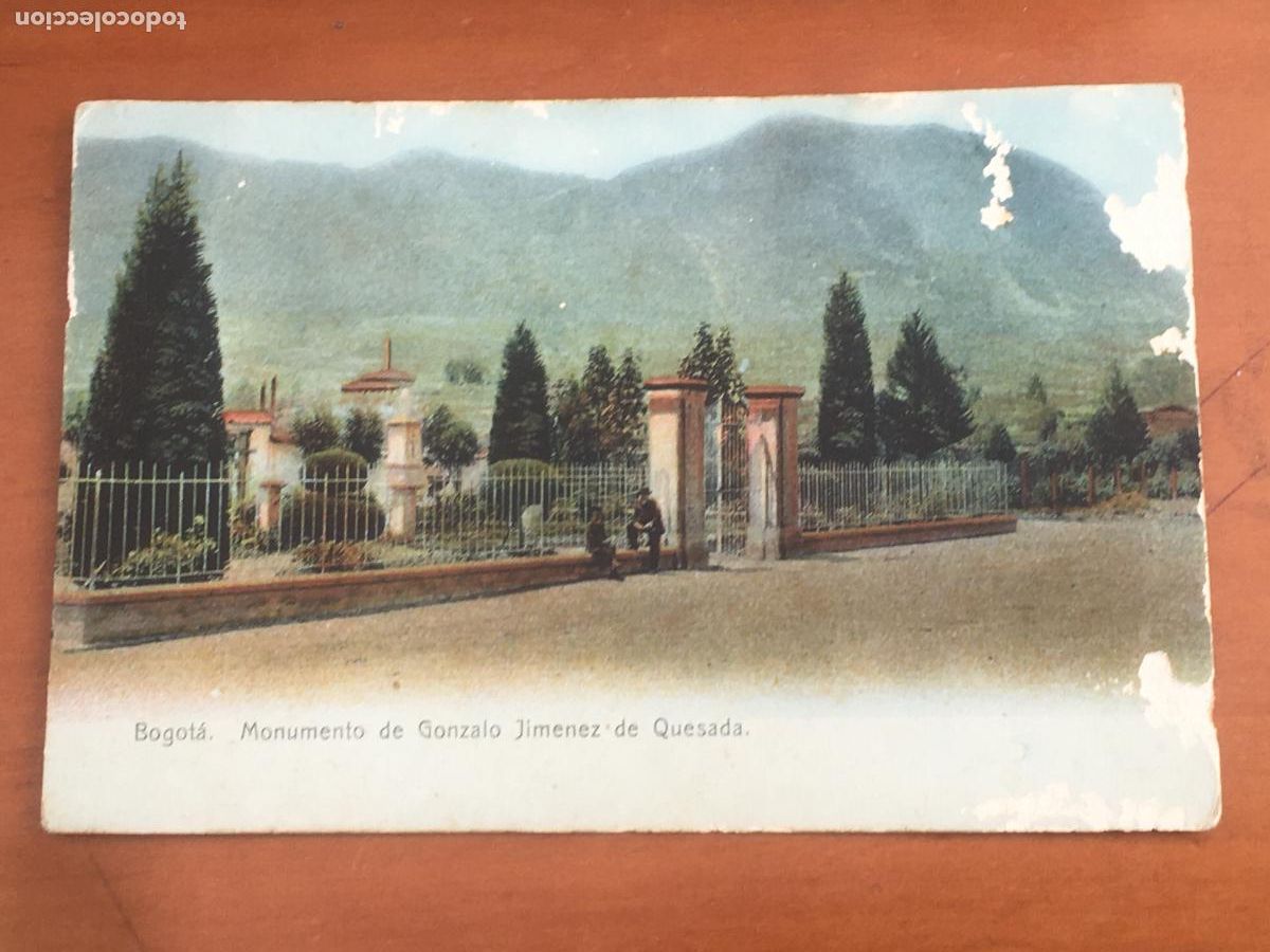 Postales: bogota monumento de gonzalo jimenez quesada colombia postal original antigua