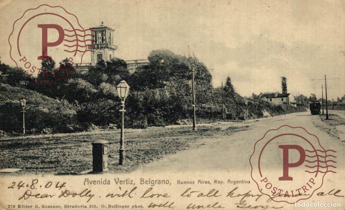 Postales: ARGENTINA. BELGRANO AVENIDA VERTIZ. - Foto 1