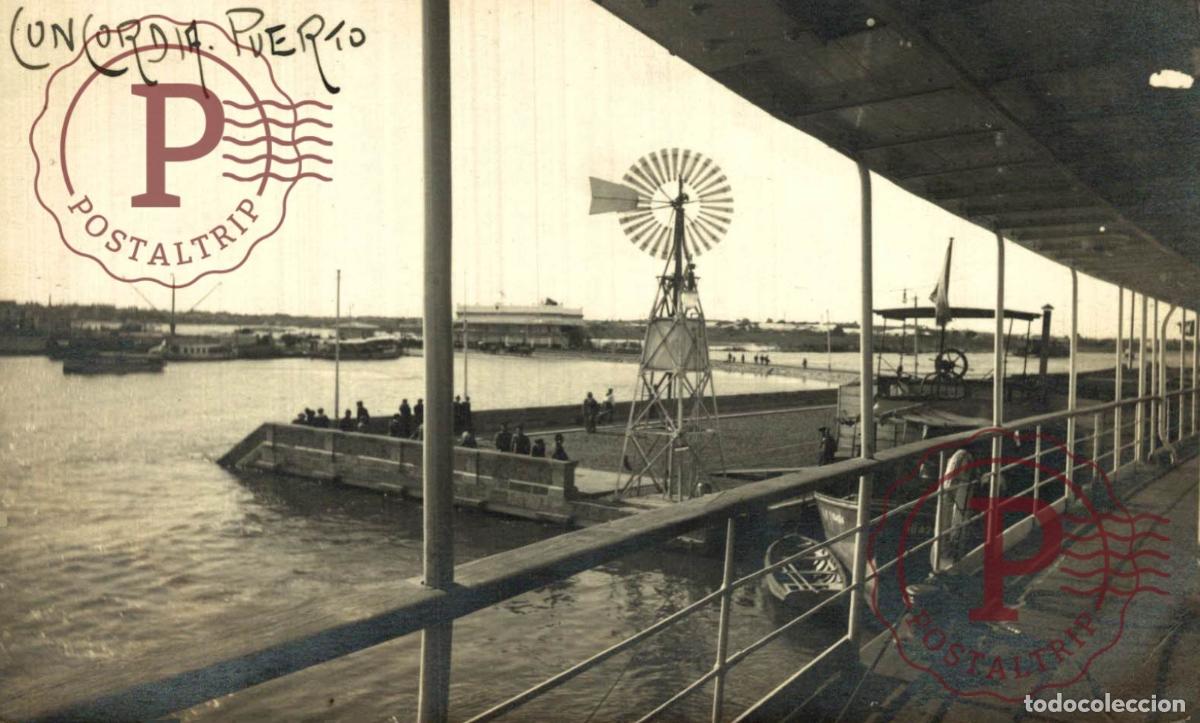 Postales: ARGENTINA. CONCORDIA, PUERTO. RPPC