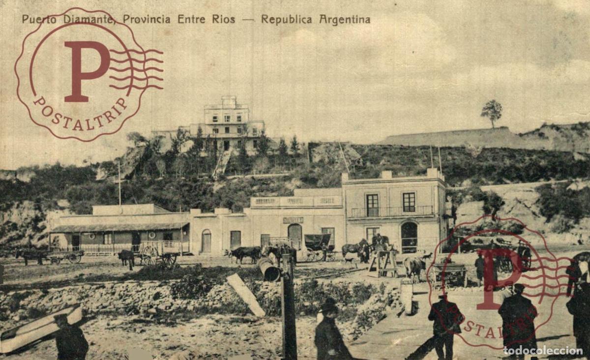 Postales: ARGENTINA. Puerto Diamante, Provincia Entre R&iacute;os - Rep&uacute;blica Argentina