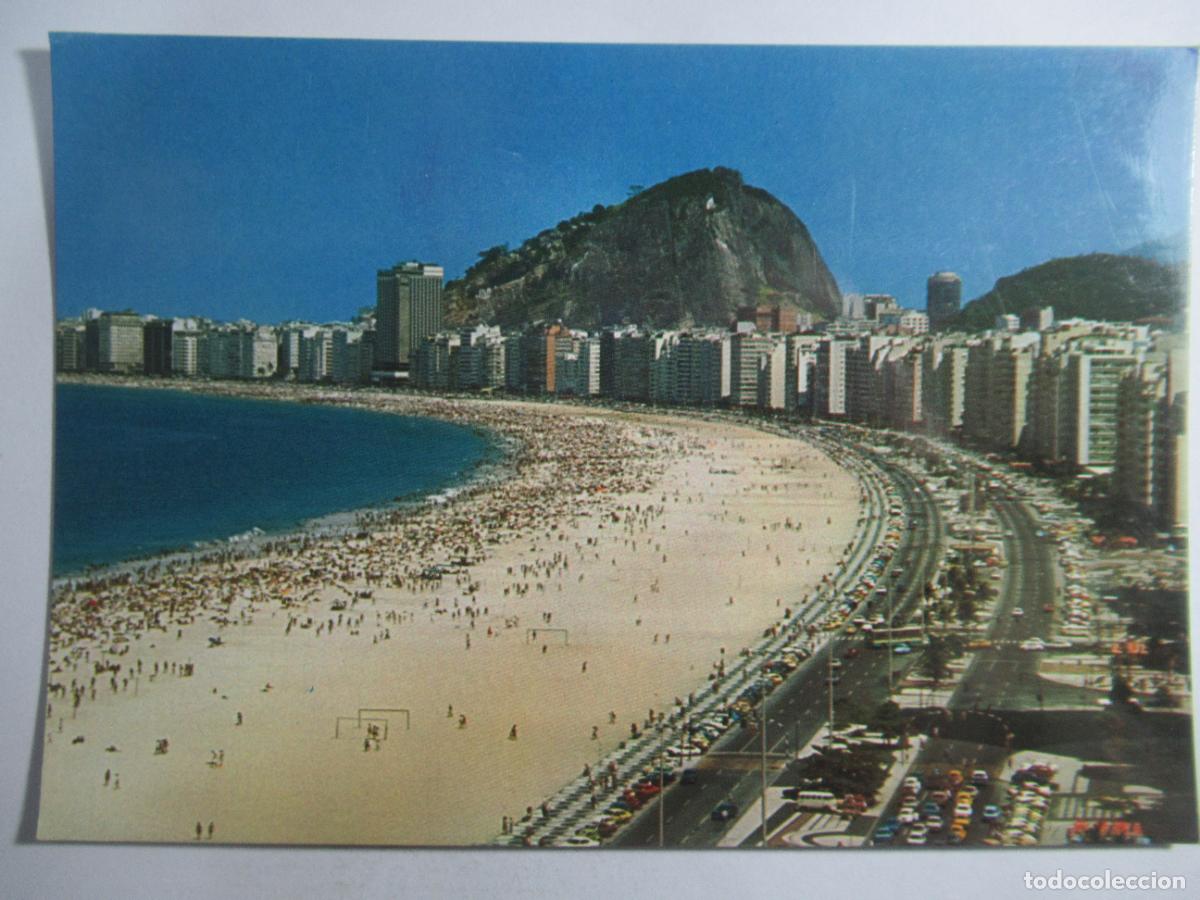 Postales: Brasil - R&iacute;o de Janeiro - Vista parcial da internacional Praia de Copacabana - S/C