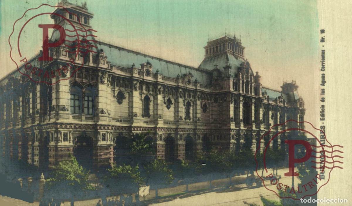 Postales: ARGENTINA. Buenos Aires, Edificio de las Aguas Corrientes - Foto 1