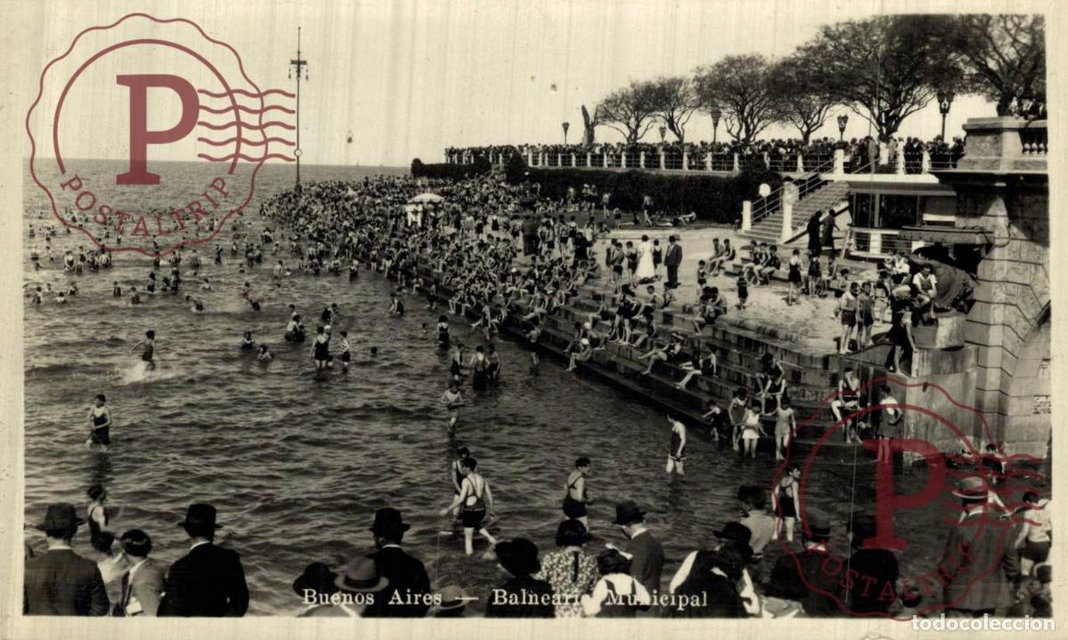 Postcards: ARGENTINA. Buenos Aires, Balneario Municipal. R.P.P.C FOTOGR&Aacute;FICA.