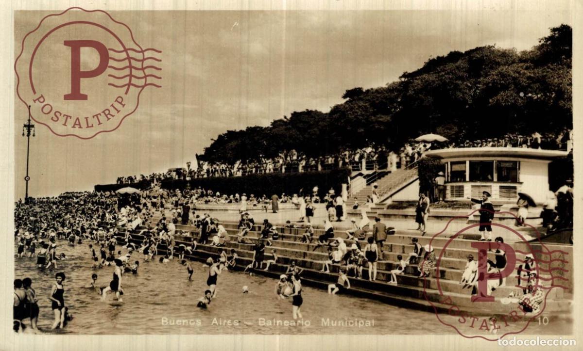 Postcards: ARGENTINA. Buenos Aires, Balneario Municipal. R.P.P.C FOTOGR&Aacute;FICA