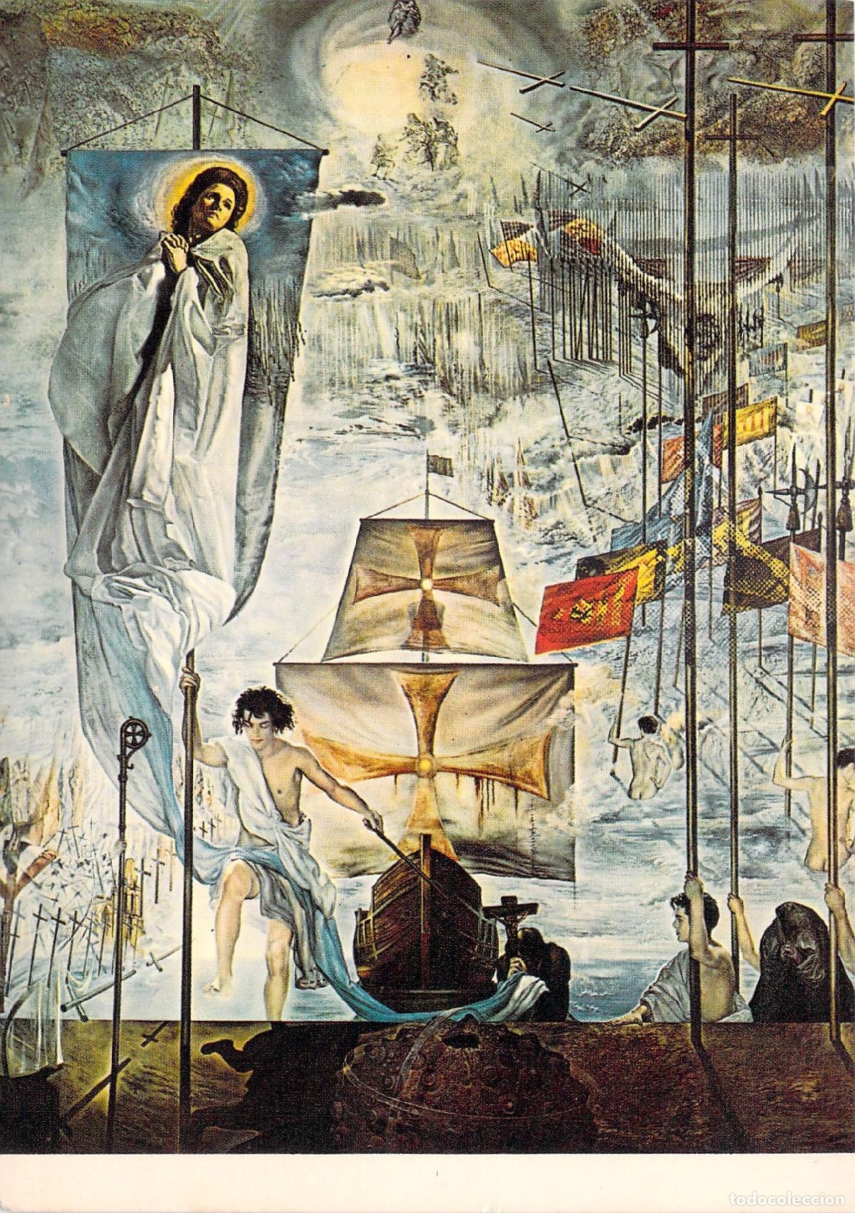 Postales: Postal Salvador Dal&iacute; El Descubrimiento de Am&eacute;rica por Crist&oacute;bal Col&oacute;n