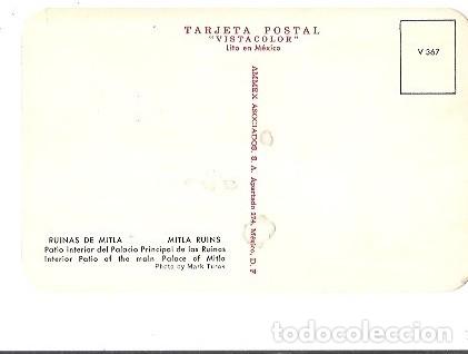 Postales: ANTIGUA POSTAL RUINAS DE MITLA MEXICO - Foto 2