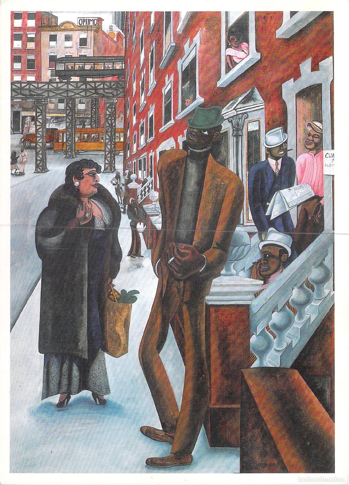 Postales: Postal Art&iacute;stica Edward Burra - Harlem - Tate Gallery