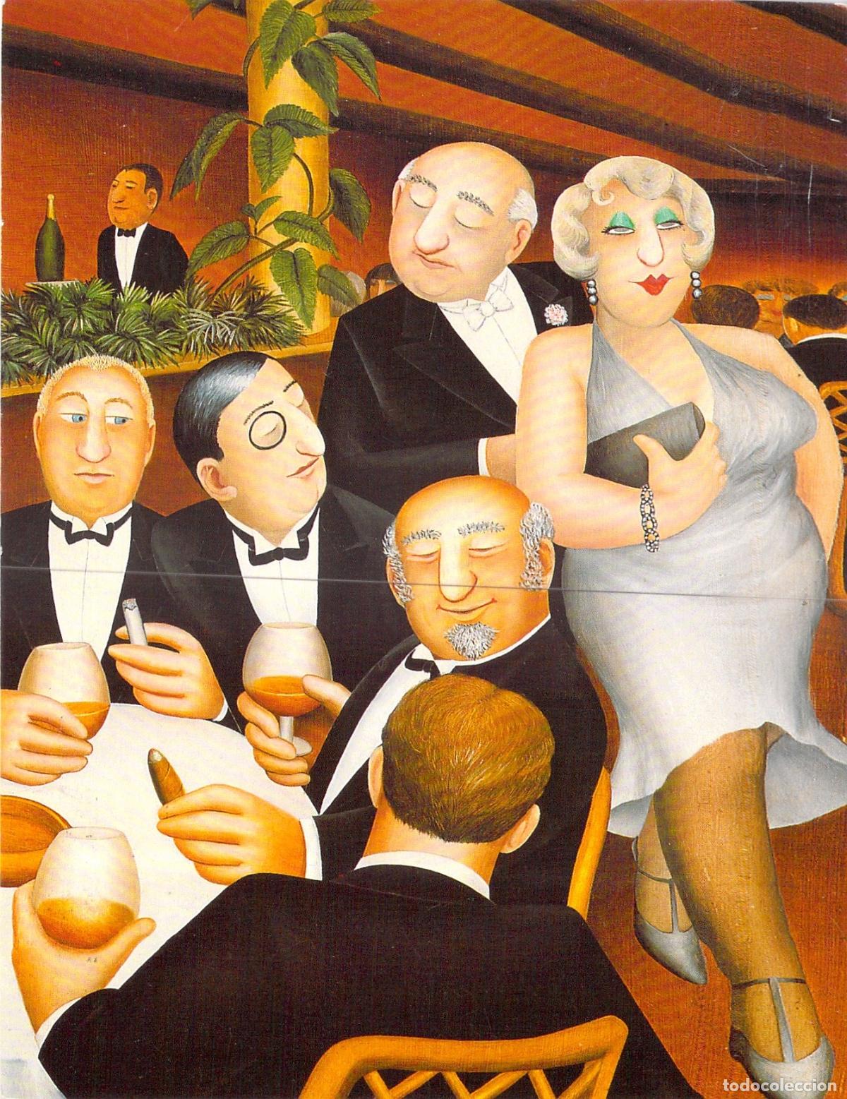 Postales: Postal de Arte The Baron Entertains de Beryl Cook