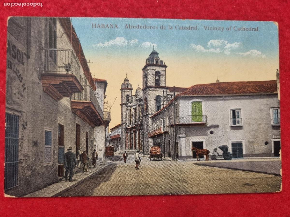 Postales: POSTAL CUBA LA HABANA ALREDEDORES DE LA CATEDRAL ORIGINAL P2491