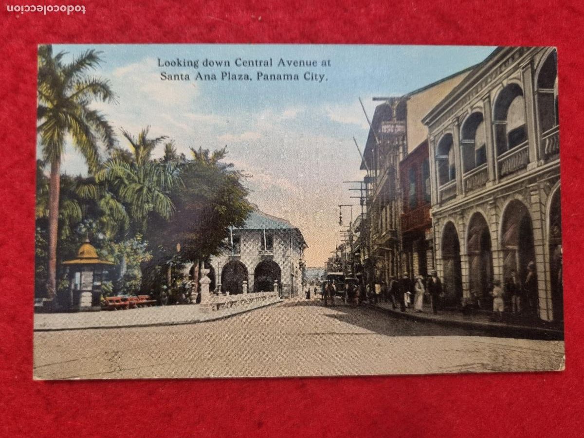 Postales: POSTAL PANAMA PLAZA DE SANTA ANA AVENIDA ORIGINAL P2498
