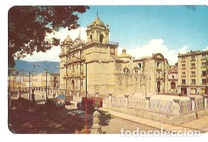 Postales: POSTAL A COLOR LA CATEDRAL Y PARTE HOTEL MARQUES DEL VALLE OAXACA MEXICO