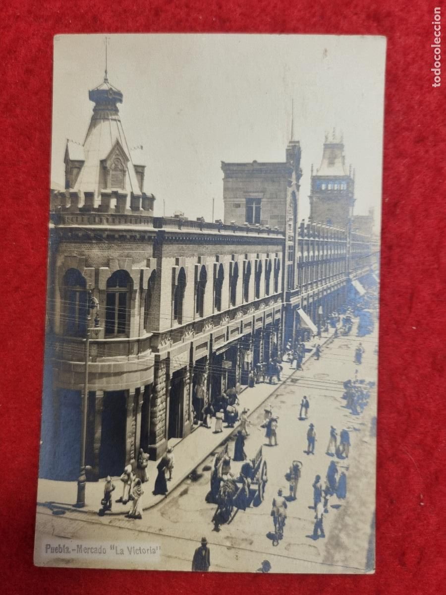 Postales: POSTAL MEXICO PUEBLA MERCADO DE LA VICTORIA FOTOGRAFICA ORIGINAL P2500