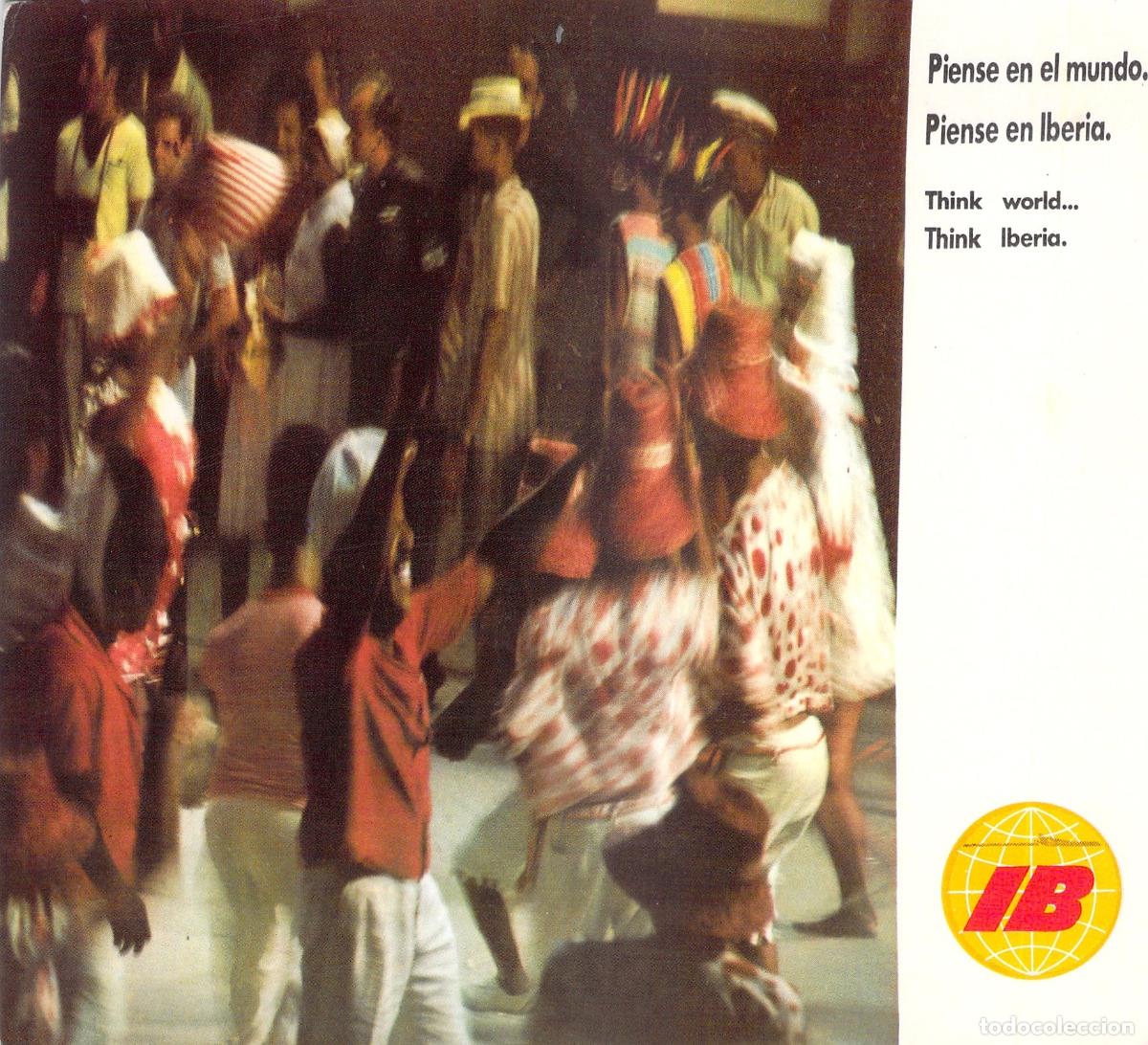 Postales: Postal Publicitaria de Iberia: Carnaval en Rio de Janeiro, Brasil