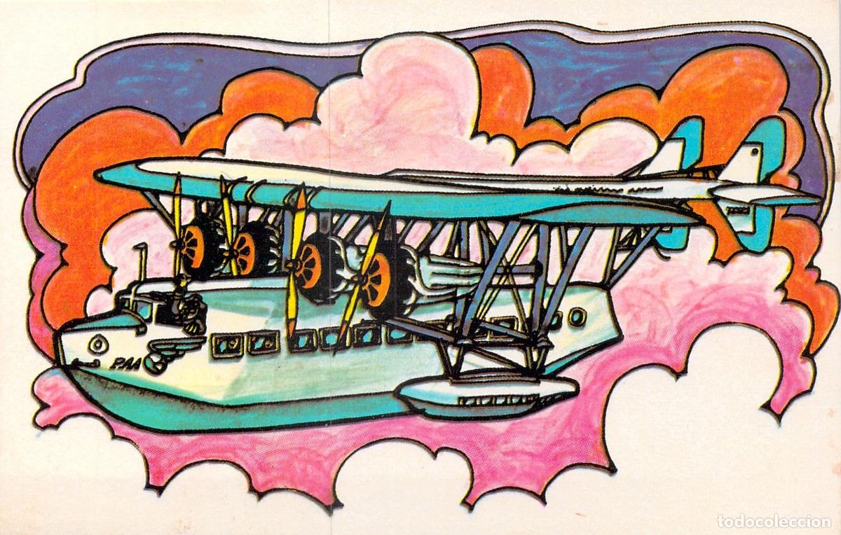 Postales: Postal de Aviaci&oacute;n Pan Am Hist&oacute;rico Clipper Sikorsky S-40
