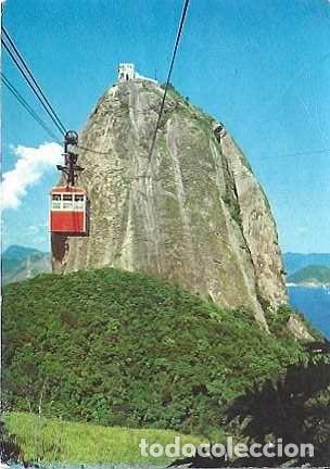 Postales: Brasil y Marcofilia, R&iacute;o de Janeiro, Pan de Az&uacute;car con telef&eacute;rico, Lisboa 1972 (17)