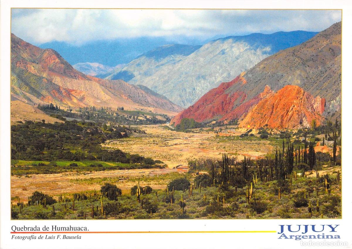 Postales: Postal de Jujuy Argentina Quebrada de Humahuaca Paisaje