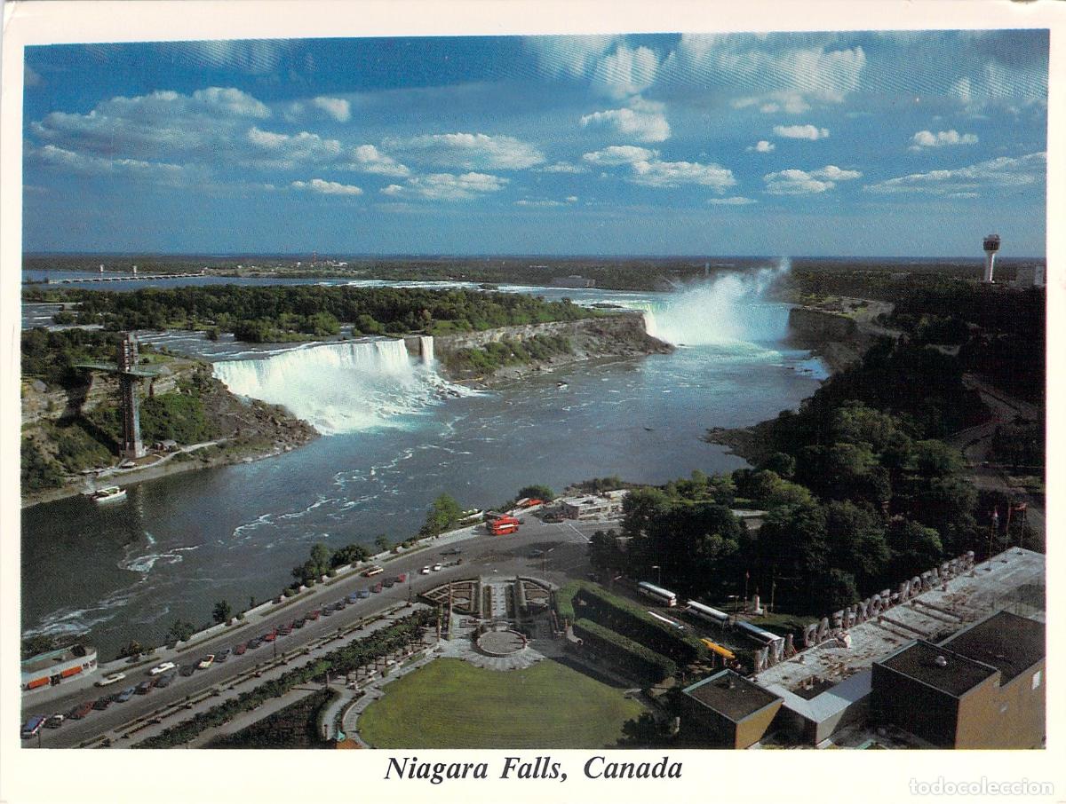 Postales: Postal de las Cataratas del Ni&aacute;gara, Ontario, Canad&aacute; - Vista A&eacute;rea