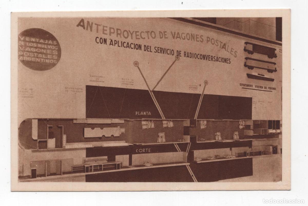 Postales: ARGENTINA ANTEPROYECTO DE VAGONES POSTALES &rdquo;CORREOS Y TELECOMUNICACIONES EN EL PLAN QUINQUENAL&rdquo; VER