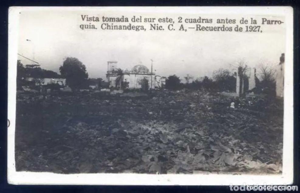 Postcards: Nicaragua. Chinandega. *Recuerdos 1927... Incendio* Nueva.