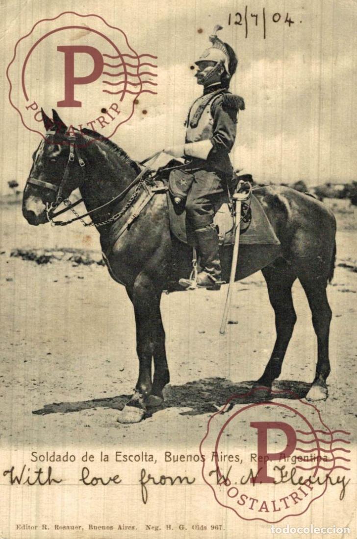 Postales: ARGENTINA. Soldado de Escolta, Buenos Aires. Rep&uacute;blica Argentina