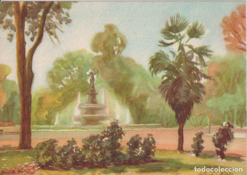 Postales: POSTAL DE LA OBRA DE ENRIQUE GALICIA ALTABA, FUENTE DE DIANA CAZADORA (MEXICO D.F.) - ACUARELA &ndash; S/C