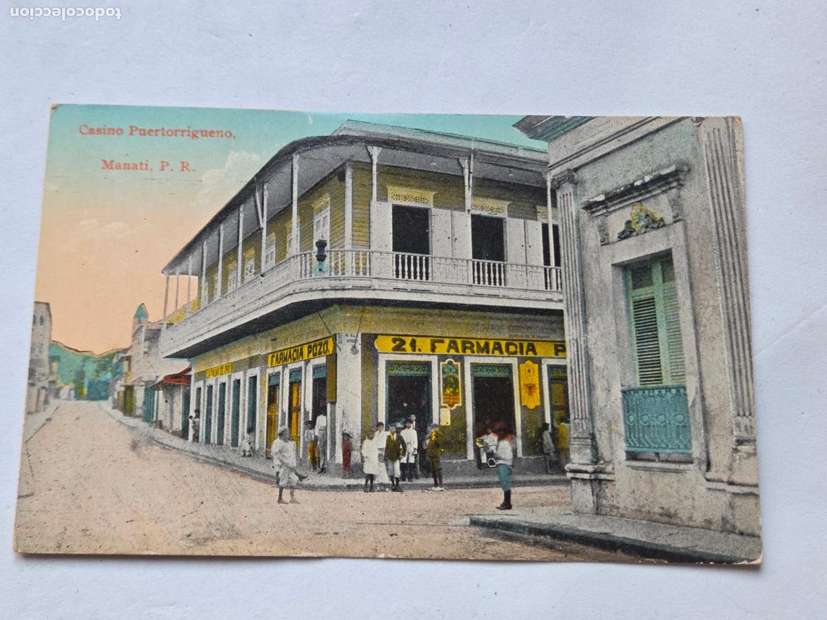 Postales: PUERTO RICO - CASINO PUERTORRIQUE&Ntilde;O MANATI ANIMADA - COLOREADA - TEODOMIRO TABOAS