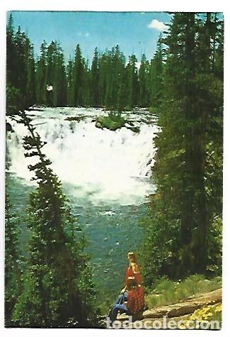 Postales: CASACADA PARQUE NACIONAL DE YELLOWSTONE.- USA