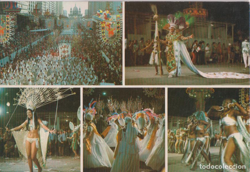 Cartoline: BRASIL TUR&Iacute;STICO, RIO DE JANEIRO, CARNAVAL CARIOCA - CIRCULADA